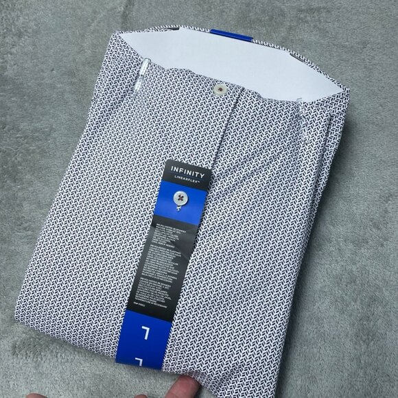 Infinity Linearflex Men's L Textured 4-Way Stretch Button-Up Shirt Pattern L1306 - Picture 5 of 7